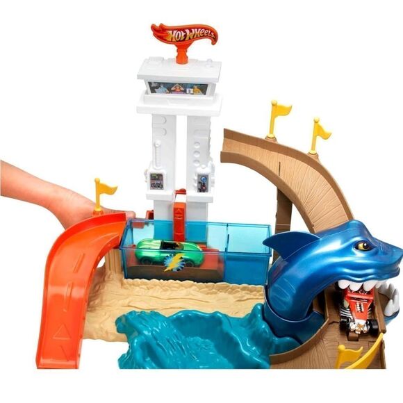 HOT WHEELS TOY CAR TRACK SET COLOR SHIFTERS CARPORT SHOWDOWN - Picture 2 of 7